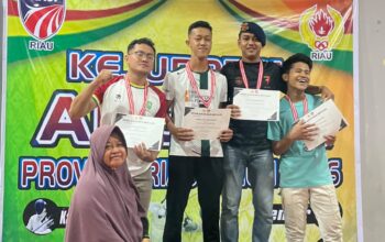 Dua Personel, Tiga Prestasi! Baja 53 Satbrimob Polda Riau Bersinar di Kejurprov Anggar 2026