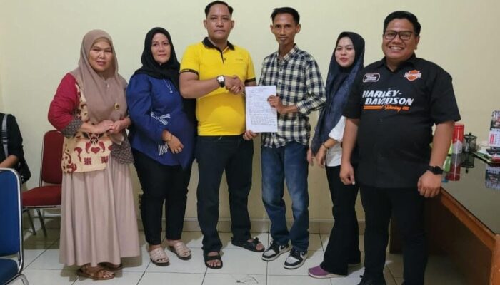 Kedepankan Perdamaian, Aprianto Ketua DPD PWMOI Pekanbaru Lakukan Restorative Justice Perselisihan Wartawan